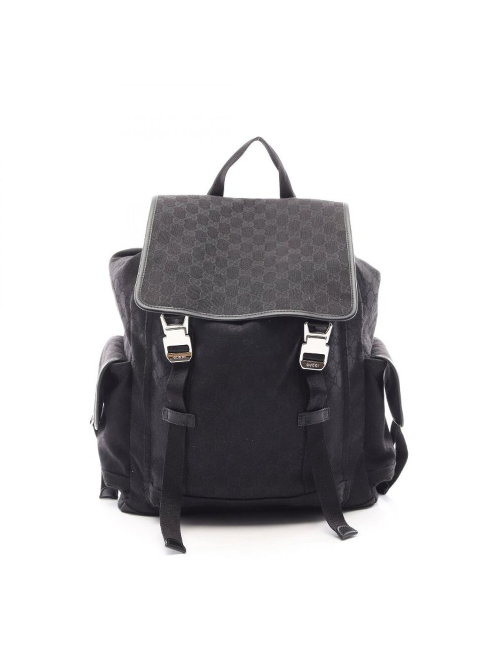 Gucci Backpack Large GG Canvas Black